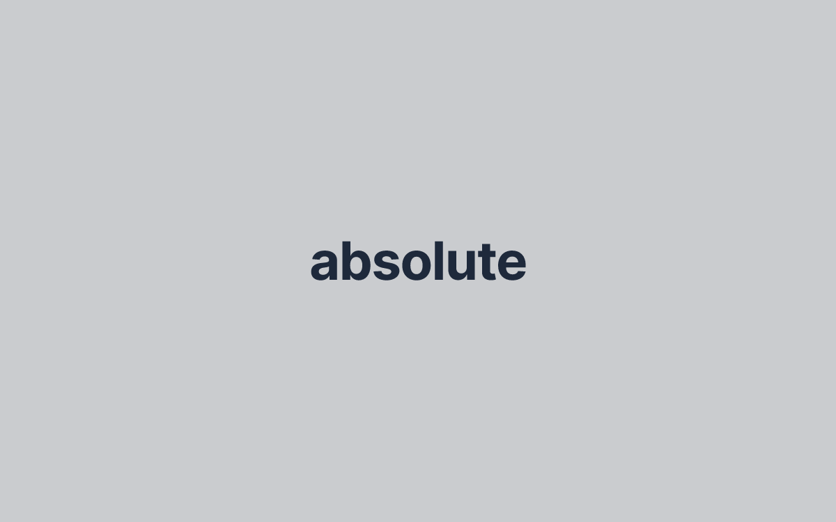 absolute